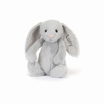 Jellycat Bashful Shimmer Bunny Medium Australia | 926801MYG